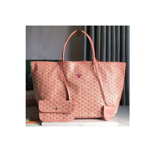 Goyard Saint Louis GM bag in Pink Goyardine Canvas & Chevroches Calfskin Goyard Saint Louis GM bag in Pink Goyardine Canvas & Chevroches Calfskin
