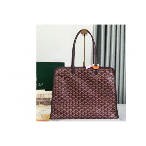 Goyard Hardy PM bag in Burgundy Goyardine Canvas and Decize Taurillon Leather Goyard Hardy PM bag in Burgundy Goyardine Canvas and Decize Taurillon Leather