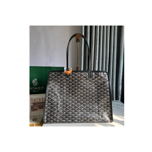 Goyard Hardy PM bag in Black Goyardine Canvas and Decize Taurillon Leather Goyard Hardy PM bag in Black Goyardine Canvas and Decize Taurillon Leather