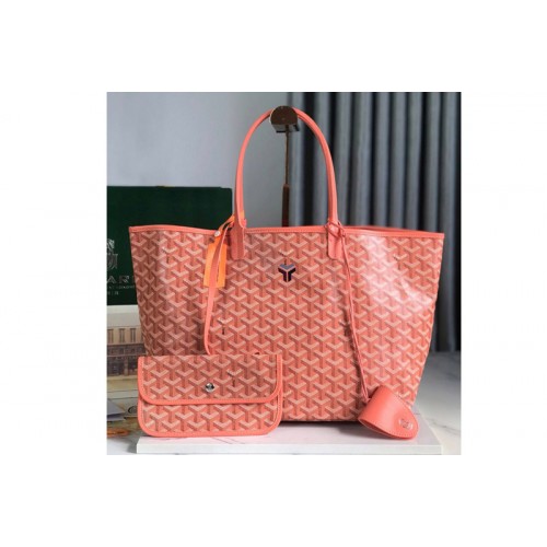 Goyard Saint Louis PM bag in Pink Goyardine Canvas & Chevroches Calfskin Goyard Saint Louis PM bag in Pink Goyardine Canvas & Chevroches Calfskin