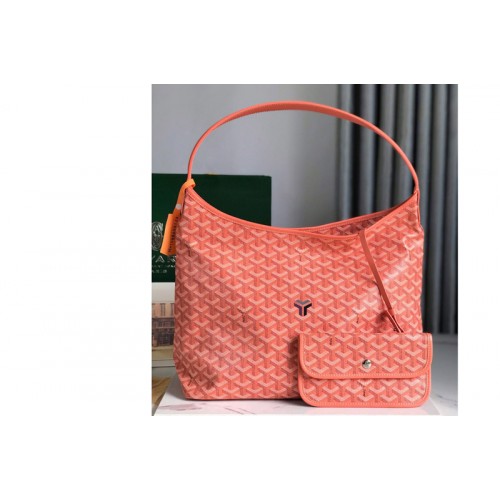 Goyard Boheme Hobo bag in Pink Goyardine Canvas and Chevroches Calfskin Goyard Boheme Hobo bag in Pink Goyardine Canvas and Chevroches Calfskin