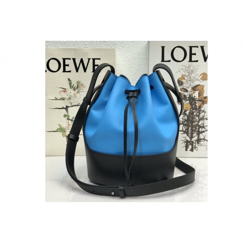 Loewe Small Balloon bag in Blue Black nappa and calfskin
