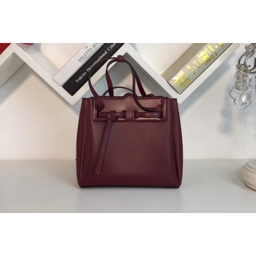 Loewe 329.74.Z71 Lazo Mini Bag Wine Boxcalf
