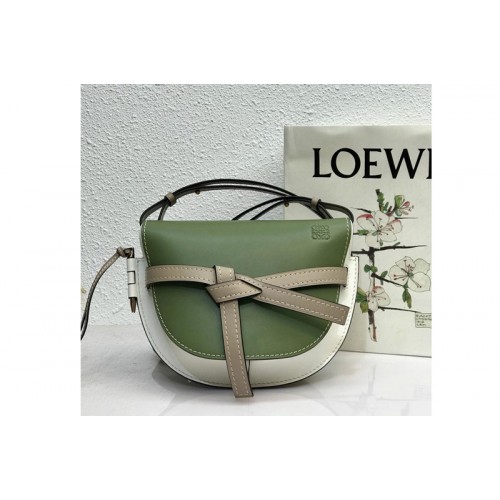 Loewe Small Gate bag in Avocado Green Sand soft calfskin