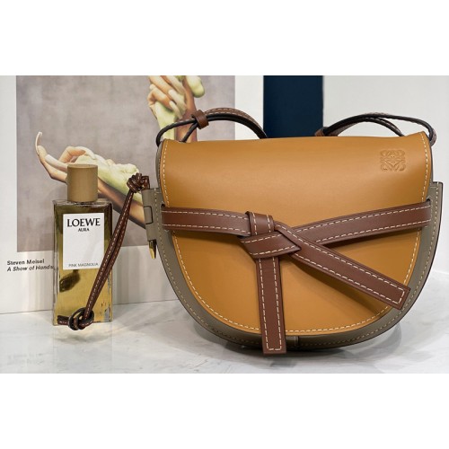 Loewe Small Gate bag in Amber Light Grey Rust Colour soft calfskin Loewe Small Gate bag in Amber Light Grey Rust Colour soft calfskin