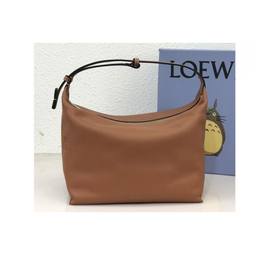 Loewe Large Cubi bag in Tan grained calfskin