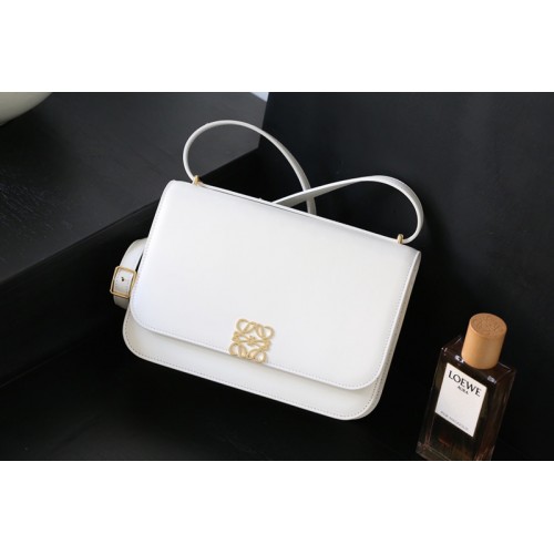 Loewe Goya bag in White silk calfskin
