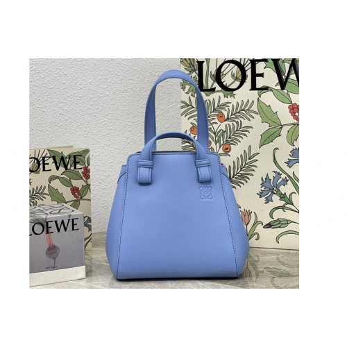 Loewe Hammock Nugget bag in Blue nappa calfskin