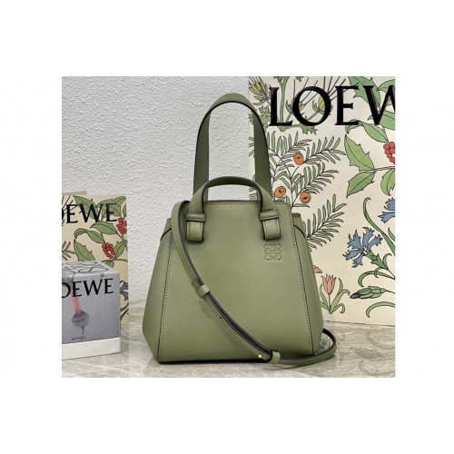 Loewe Hammock Nugget bag in Green nappa calfskin
