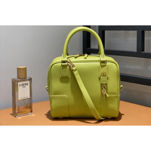 Loewe Amazona 19 square bag in Lime Yellow nappa calfskin