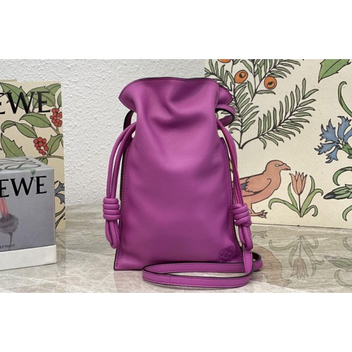 Loewe Flamenco Pocket in Bright Purple nappa calfskin Loewe Flamenco Pocket in Bright Purple nappa calfskin