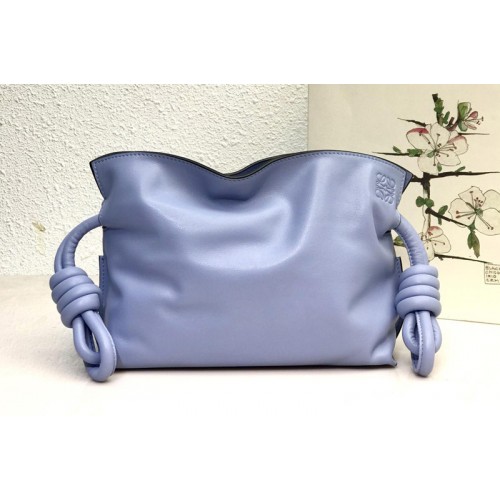 Loewe Mini Flamenco clutch in Light Blue nappa calfskin