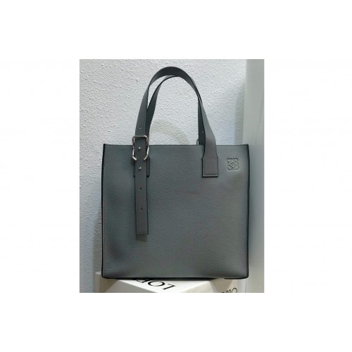 Loewe Buckle tote bag in Gray soft grained calfskin
