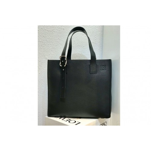 Loewe Buckle tote bag in Black soft grained calfskin