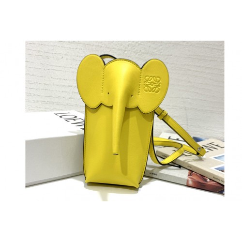 Loewe Elephant Pocket in Yellow classic calfskin Loewe Elephant Pocket in Yellow classic calfskin