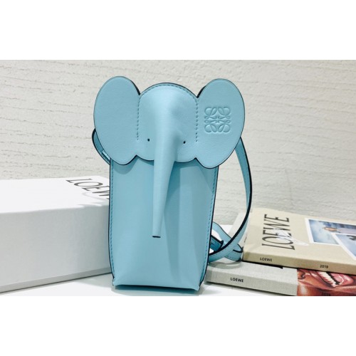 Loewe Elephant Pocket in Pacific Aqua classic calfskin Loewe Elephant Pocket in Pacific Aqua classic calfskin
