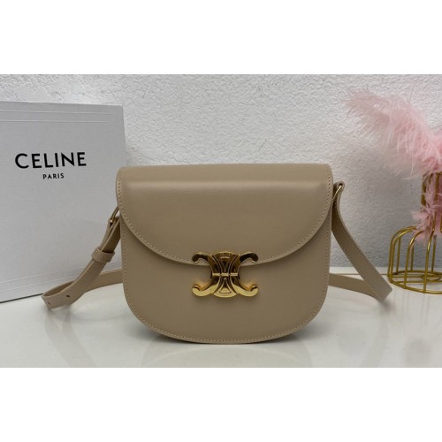 Celine TEEN BESACE TRIOMPHE bag IN Beige SHINY CALFSKIN