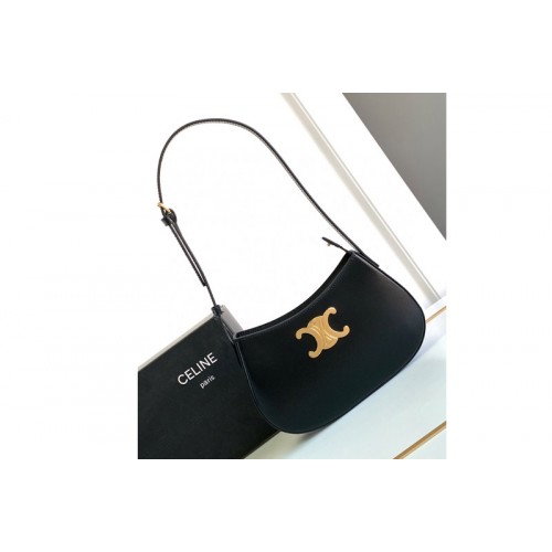 Celine MEDIUM TILLY BAG IN BLACK SHINY CALFSKIN