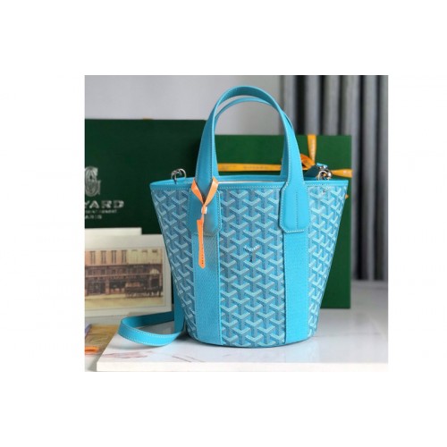 Goyard Belharra PM bag in Blue Goyardine Canvas and Chevroches Calfskin Goyard Belharra PM bag in Blue Goyardine Canvas and Chevroches Calfskin