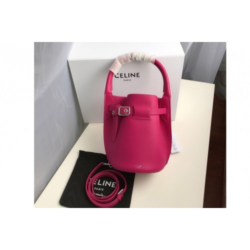 Celine Big Bag Nano Bucket Bag in Raspberry Smooth Calfskin Leather Celine Big Bag Nano Bucket Bag in Raspberry Smooth Calfskin Leather