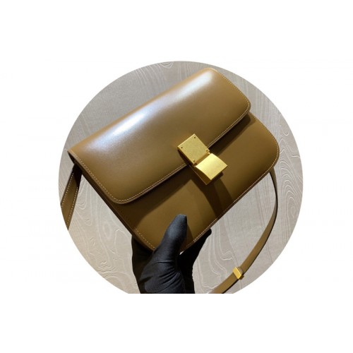 Celine Medium Classic Bag in Apricot box calfskin Leather