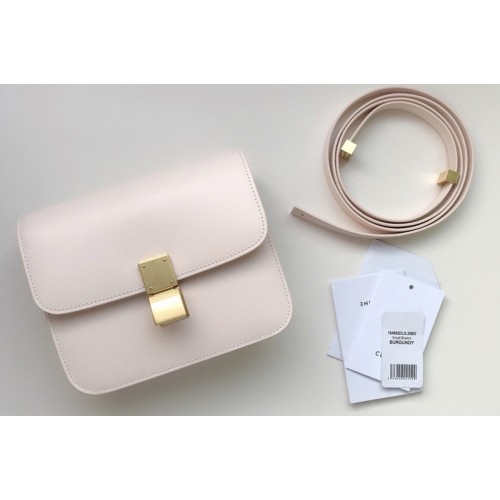 Celine TEEN CLASSIC BAG IN Pink BOX CALFSKIN
