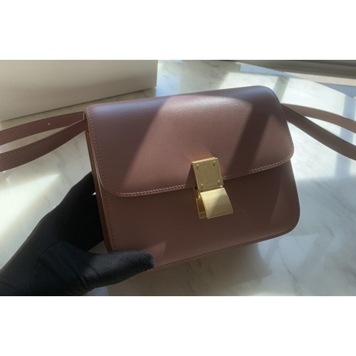 Celine Teen Classic Bag in Pink box calfskin Leather