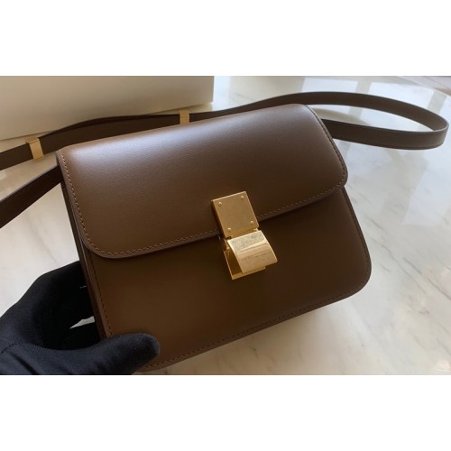 Celine Teen Classic Bag in Apricot box calfskin Leather Celine Teen Classic Bag in Apricot box calfskin Leather