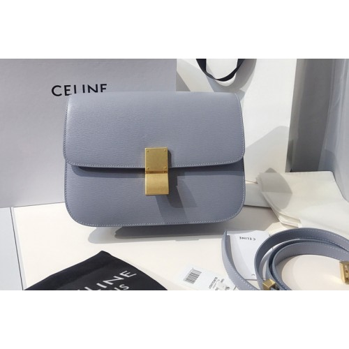 Celine Teen Classic Bag in Blue Calfskin