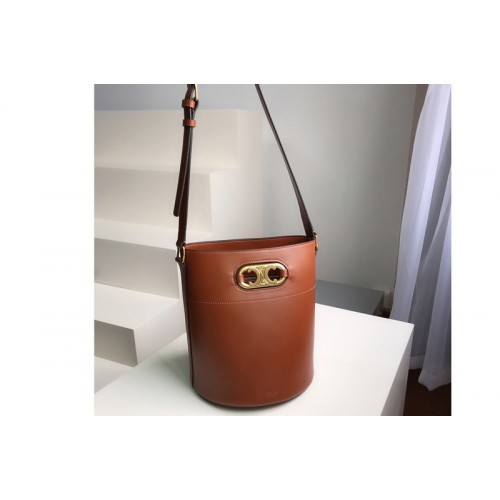 Celine bucket maillon triomphe Bag in Caramel natural calfskin