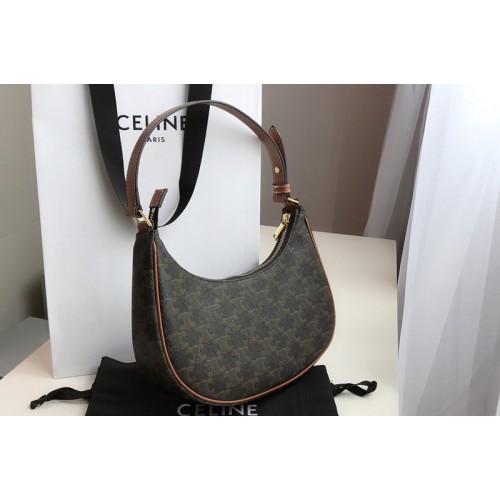 Celine Ava Triomphe Bag in Triomphe Canvas and calfskin Celine Ava Triomphe Bag in Triomphe Canvas and calfskin