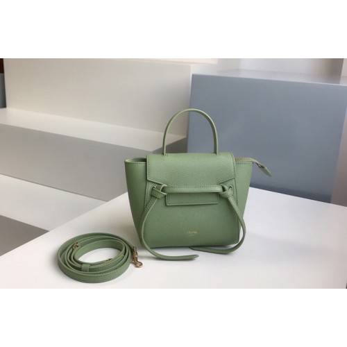 Celine PICO BELT BAG IN Green GRAINED CALFSKIN Celine PICO BELT BAG IN Green GRAINED CALFSKIN