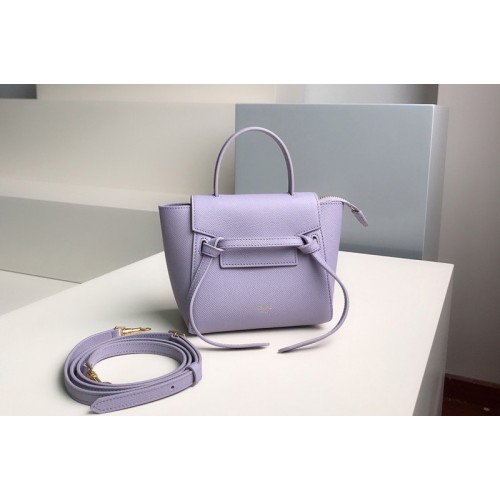 Celine PICO BELT BAG IN Purple GRAINED CALFSKIN