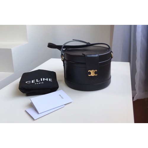 Celine medium tambour bag in Black smooth calfskin Celine medium tambour bag in Black smooth calfskin