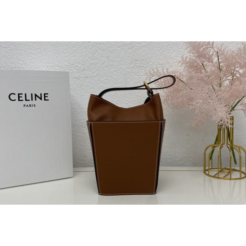 Celine STRAP BOX IN Tan SMOOTH CALFSKIN