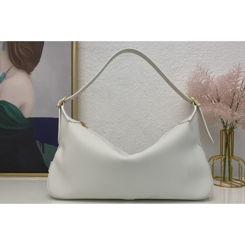 Celine MEDIUM ROMY Bag IN White SUPPLE CALFSKIN Celine MEDIUM ROMY Bag IN White SUPPLE CALFSKIN