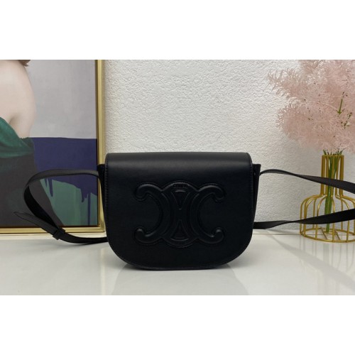 Celine FOLCO CUIR TRIOMPHE IN Black SMOOTH CALFSKIN Celine FOLCO CUIR TRIOMPHE IN Black SMOOTH CALFSKIN