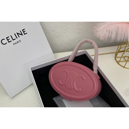 Celine OVAL MINAUDIERE CUIR TRIOMPHE IN Pink SMOOTH CALFSKIN Celine OVAL MINAUDIERE CUIR TRIOMPHE IN Pink SMOOTH CALFSKIN