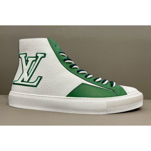 Louis Vuitton 1A8XWQ Tattoo sneaker boot in White Grained calf leather Louis Vuitton 1A8XWQ Tattoo sneaker boot in White Grained calf leather