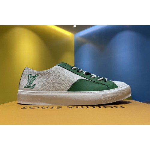 Louis Vuitton 1A8ZFM Tattoo sneaker in White Grained calf leather Louis Vuitton 1A8ZFM Tattoo sneaker in White Grained calf leather