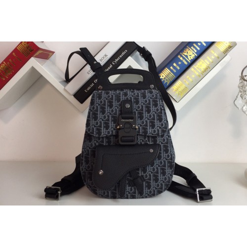 Dior Oblique Jacquard Mini Saddle Backpack in Black Dior Oblique jacquard Dior Oblique Jacquard Mini Saddle Backpack in Black Dior Oblique jacquard