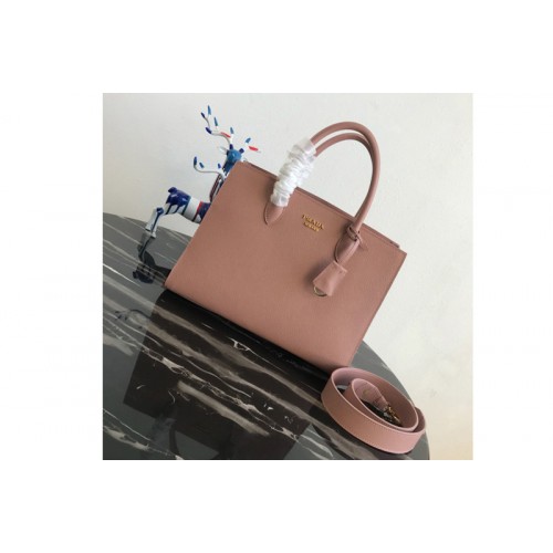 Prada 1BA153 Large Saffiano Leather Handbag in Pink Saffiano Leather Prada 1BA153 Large Saffiano Leather Handbag in Pink Saffiano Leather