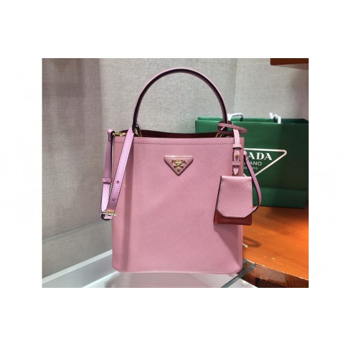 Prada 1BA212 Panier Medium bag Pink Saffiano leather