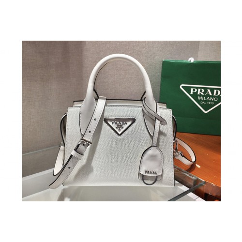 Prada 1BA269 Saffiano leather handbag in White Saffiano leather Prada 1BA269 Saffiano leather handbag in White Saffiano leather