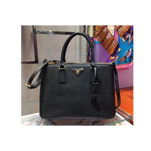 Prada 1BA274 Galleria Medium Saffiano Leather Bags Black Saffiano Leather Prada 1BA274 Galleria Medium Saffiano Leather Bags Black Saffiano Leather