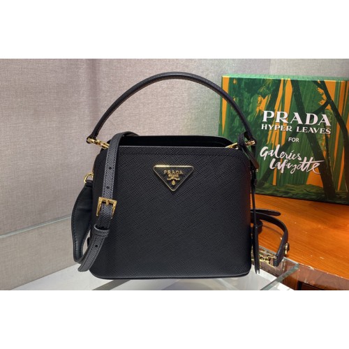 Prada 1BA286 Matinee Micro Saffiano leather bag in Black Saffiano leather Prada 1BA286 Matinee Micro Saffiano leather bag in Black Saffiano leather