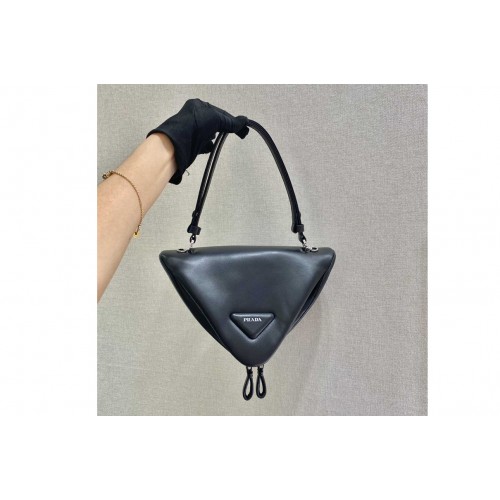 Prada 1BA315 Padded nappa leather handbag in Black nappa leather Prada 1BA315 Padded nappa leather handbag in Black nappa leather