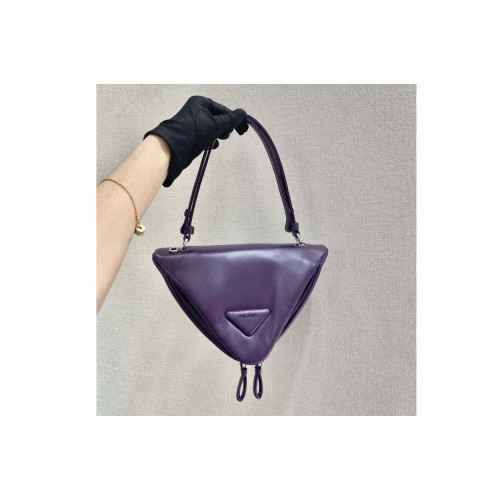 Prada 1BA315 Padded nappa leather handbag in Purple nappa leather Prada 1BA315 Padded nappa leather handbag in Purple nappa leather