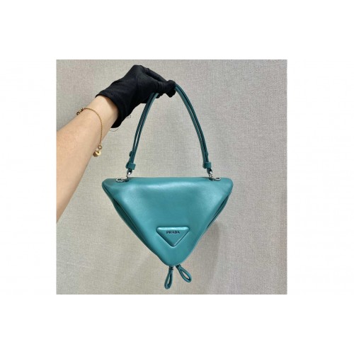 Prada 1BA315 Padded nappa leather handbag in Green nappa leather Prada 1BA315 Padded nappa leather handbag in Green nappa leather