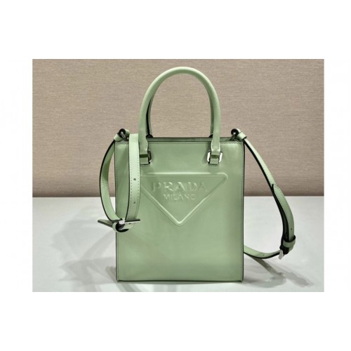 Prada 1BA333 leather bag in Green leather